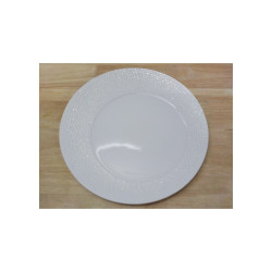 ASSIETTE RONDE ASYMÉTRIQUE MARTELÉE 28 CM