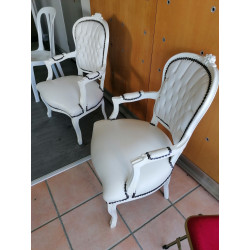 FAUTEUIL VOLTAIRE BLANC