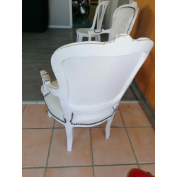 FAUTEUIL VOLTAIRE BLANC