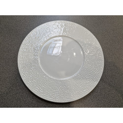 Assiette ronde martelée 27 cm